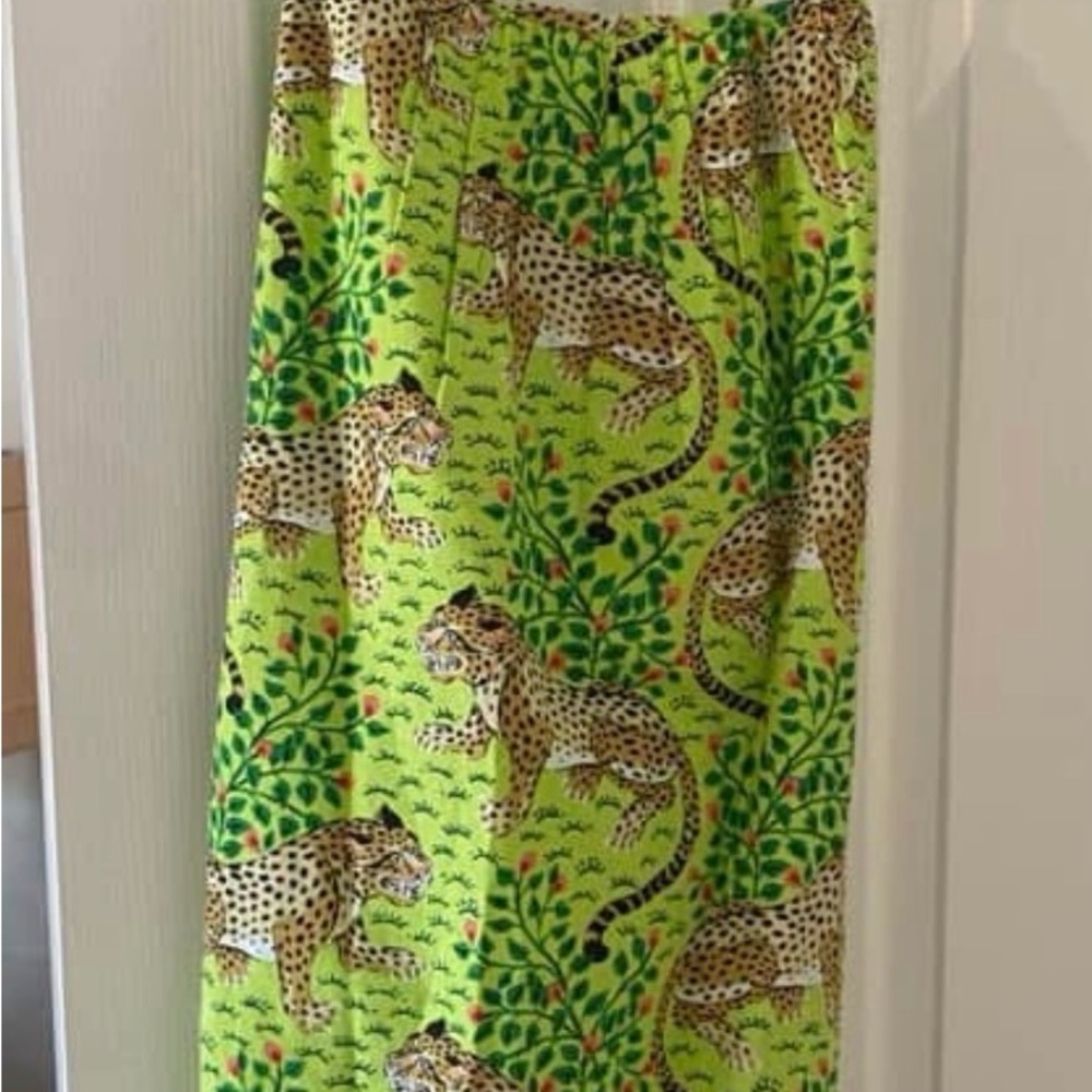 Print Fresh Pajamas Green Leopard Print